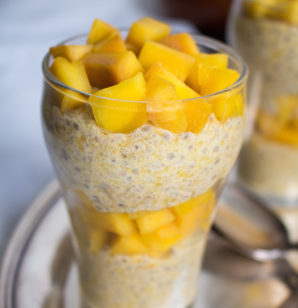 Mango Chia Pudding (No Sugar Added Dessert!) - Sparkle Kitchen