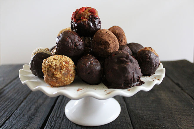 CINNAMON SWEET POTATO TRUFFLES