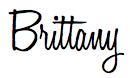 Signature - brittany