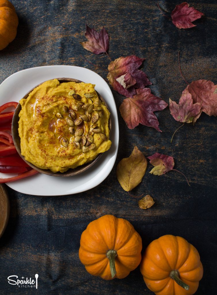 Roasted Garlic Pumpkin Hummus